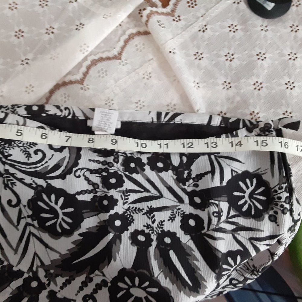 Floral Faux Wrap Midi A Line Apt 9 Skirt Size 8 - Picture 9 of 11